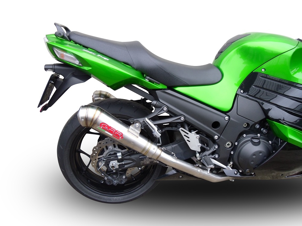 Exhaust compatible with Kawasaki ZX-14R 2023-2024, Powercone Evo, Dual slip-on including removable db killers and link pipes 