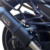 Exhaust compatible with Kawasaki ZX-14R 2017-2022, Furore Evo4 Nero, Dual slip-on including removable db killers and link pipes, not EPA-compliant 