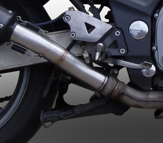 Exhaust compatible with Kawasaki ZZR600 2002-2006, Trioval, Dual slip-on including removable db killers and link pipes, EPA-compliant 
