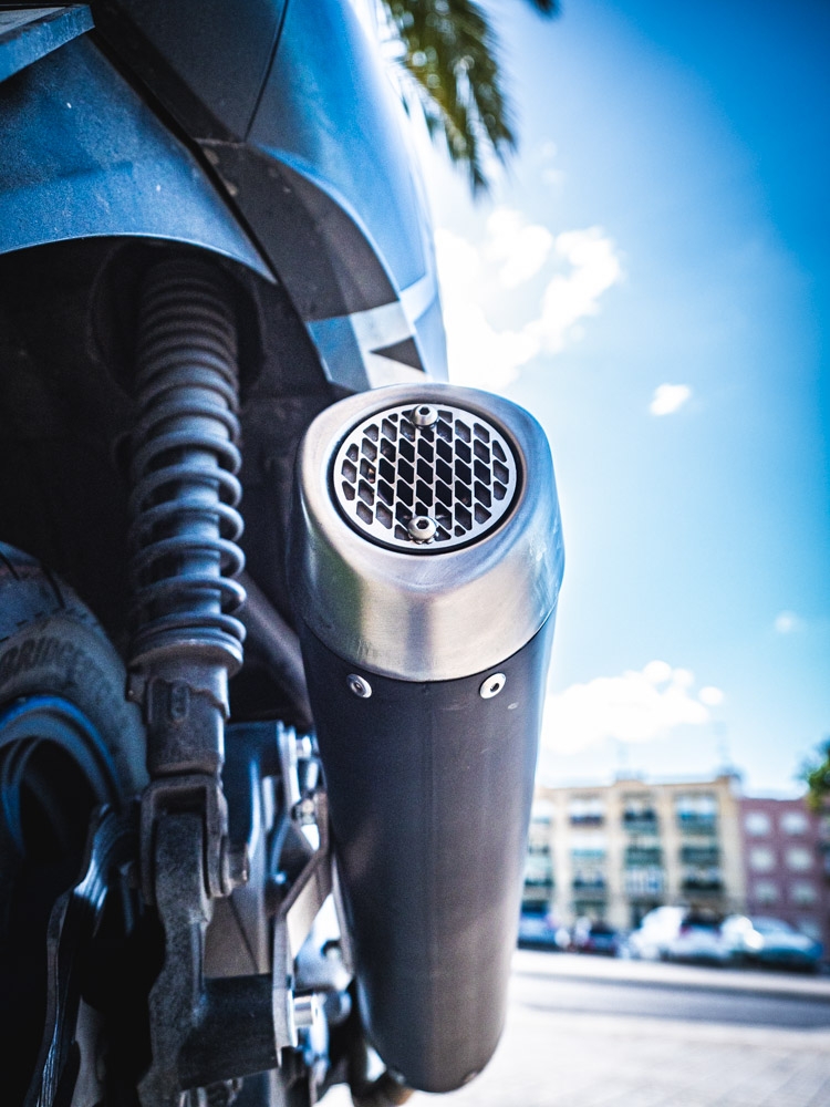 Exhaust compatible with Suzuki Burgman Uh 125 2014-2016, Evo4 Road, Full system exhaust, including removable db killer 