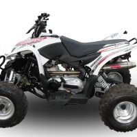 Exhaust compatible with Aeon Cobra 400 2017-2020, Deeptone Atv, Full system exhaust, including removable db killer, EPA-compliance NOT required 