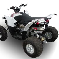Exhaust compatible with Aeon Cobra 400 2017-2020, Deeptone Atv, Full system exhaust, including removable db killer, EPA-compliance NOT required 