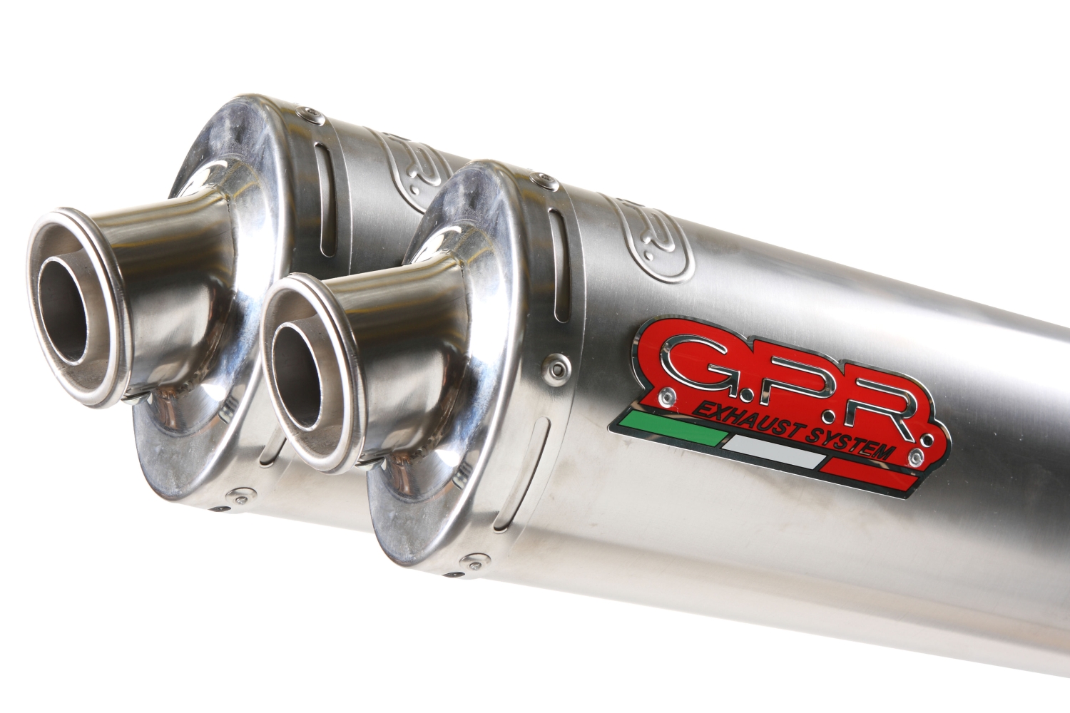 Exhaust compatible with Ducati Monster S2R 2004-2007, Titanium Tondo, Mid-full system exhaust including dual silencers, with removable db killer 