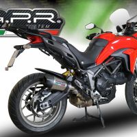 GPR exhaust compatible with  Ducati Multistrada 950 2021-2024, New Grand Prix Evo Titanium, Slip-on exhaust including removable db killer and link pipe, EPA-compliant 