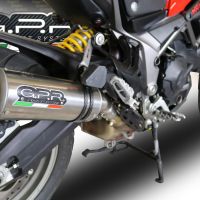 Exhaust compatible with Ducati Multistrada 950 2021-2024, M3 Titanium Natural, Slip-on exhaust including removable db killer and link pipe, EPA-compliant 