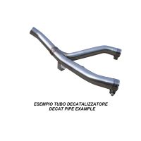 Exhaust compatible with Honda Grom 125 2013-2017, Decatalizzatore, Decat pipe 