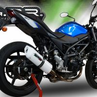 Exhaust compatible with Suzuki SV650 / SV650 ABS 2016-2020, Albus Evo4, Slip-on exhaust including removable db killer and link pipe, EPA-compliant 
