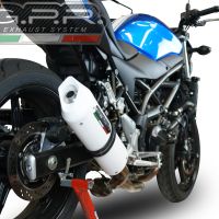 Exhaust compatible with Suzuki SV650 / SV650 ABS 2016-2020, Albus Evo4, Slip-on exhaust including removable db killer and link pipe, EPA-compliant 