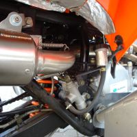 Exhaust compatible with Adly 500 Hurricane S 2005-2021, Deeptone Atv, Slip-on exhaust including removable db killer and link pipe, EPA-compliance NOT required 