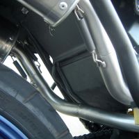 Exhaust compatible with Aprilia Pegaso 650 Ga 1992-1996, Trioval, Dual slip-on including removable db killers and link pipes, EPA-compliant 