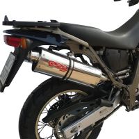 Exhaust compatible with Aprilia Pegaso 650 Ga 1992-1996, Trioval, Dual slip-on including removable db killers and link pipes, EPA-compliant 