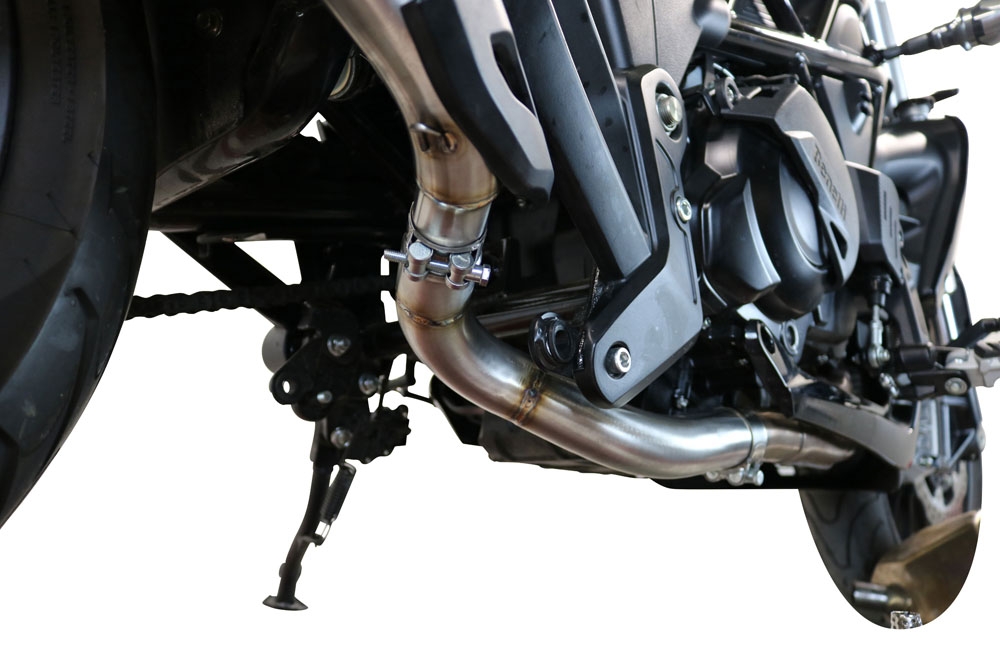 Exhaust compatible with Benelli 502 C 2021-2024, Decatalizzatore, Decat pipe 