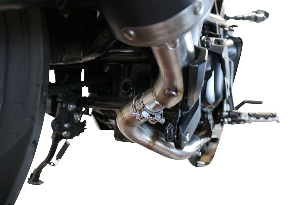 Exhaust compatible with Benelli 502 C 2021-2024, Decatalizzatore, Decat pipe 