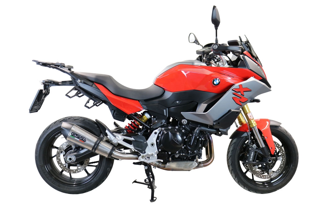 GPR exhaust compatible with  Bmw F900XR F900R 2020-2025, New Grand Prix Evo Titanium, Slip-on exhaust including removable db killer and link pipe, EPA-compliant 