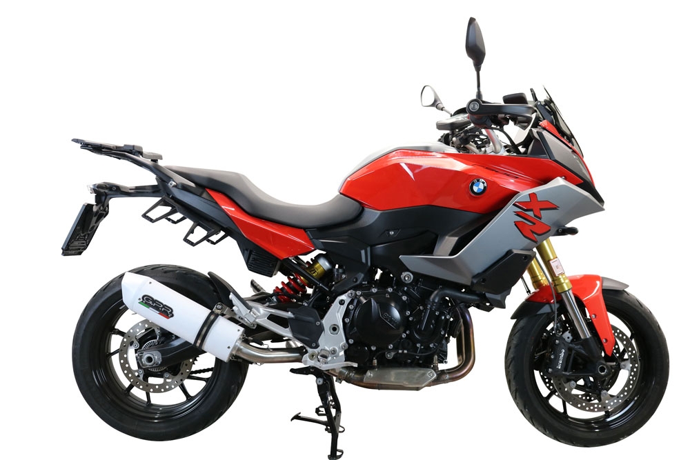 Exhaust compatible with Bmw F900XR F900R 2020-2025, Albus Evo4, Slip-on exhaust including removable db killer and link pipe, EPA-compliant 