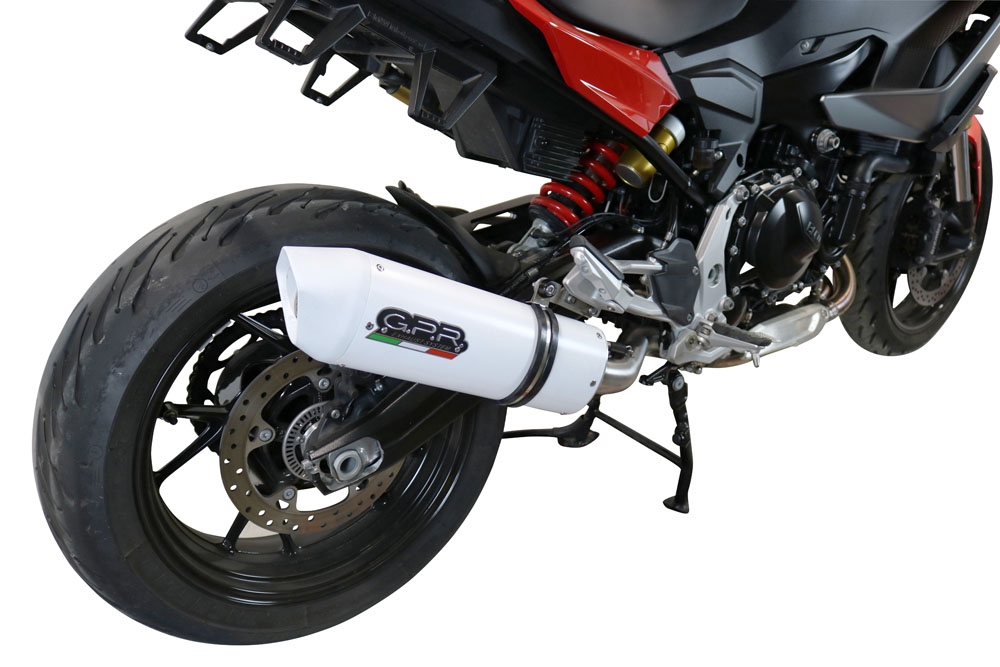 Exhaust compatible with Bmw F900XR F900R 2020-2025, Albus Evo4, Slip-on exhaust including removable db killer and link pipe, EPA-compliant 