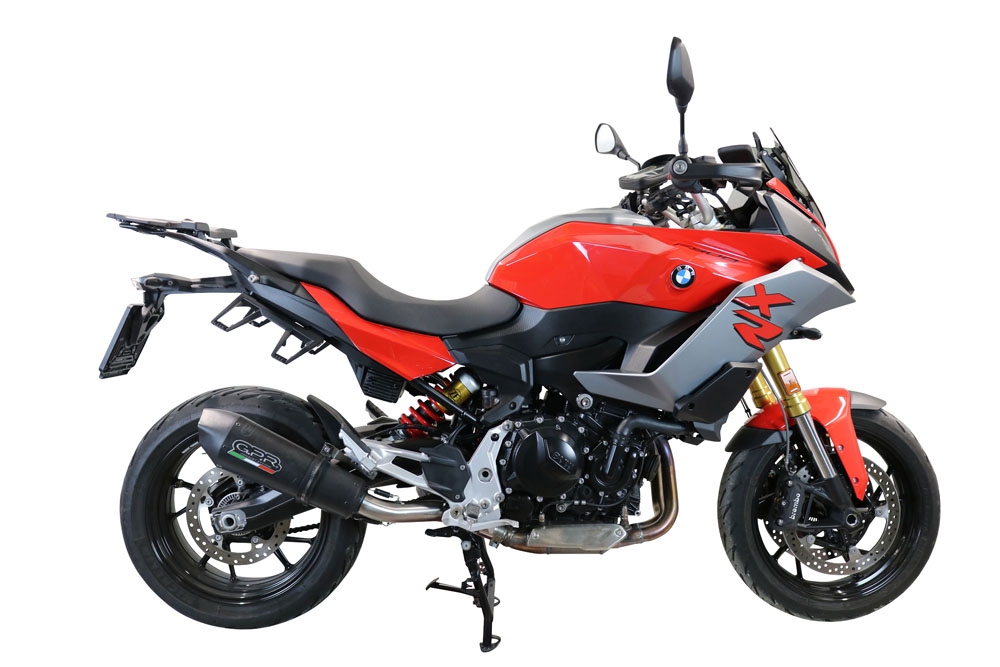 GPR exhaust compatible with  Bmw F900XR F900R 2020-2025, New Grand Prix Evo Black Titanium, Slip-on exhaust including removable db killer and link pipe, EPA-compliant 