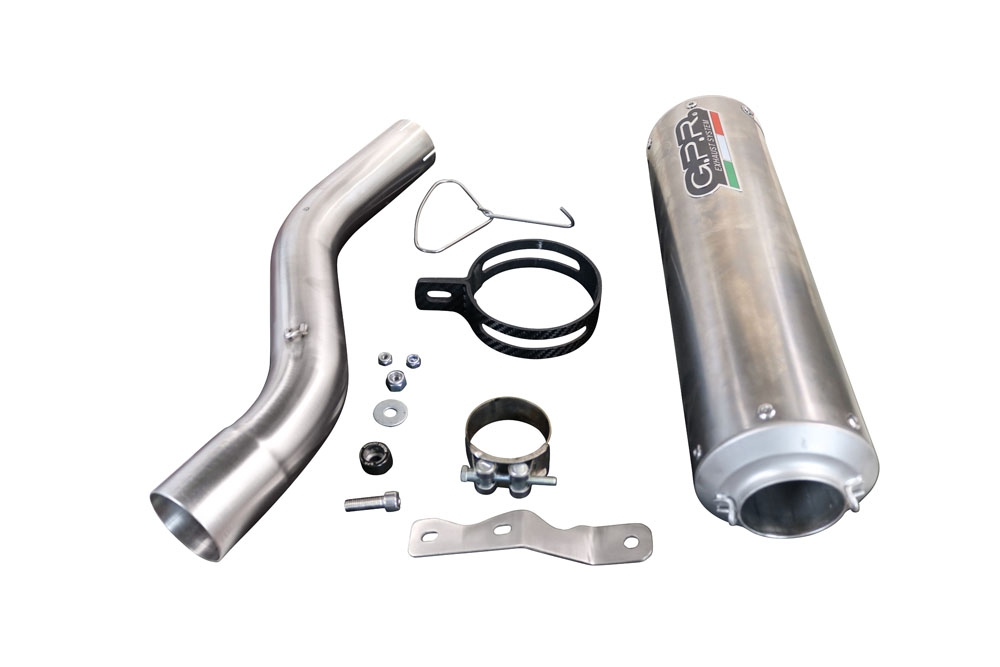 Exhaust compatible with Bmw F900XR F900R 2020-2025, M3 Inox , Slip-on exhaust including removable db killer and link pipe, EPA-compliant 