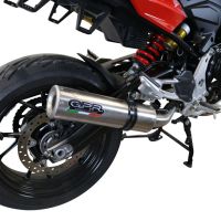 Exhaust compatible with Bmw F900XR F900R 2020-2025, M3 Inox , Slip-on exhaust including removable db killer and link pipe, EPA-compliant 