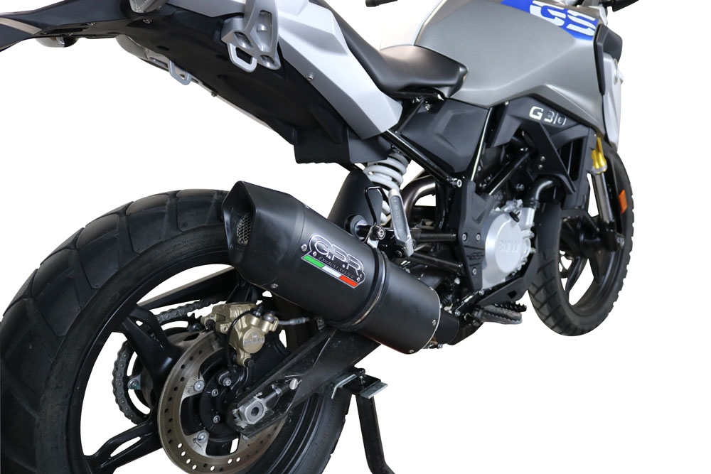 Exhaust compatible with Bmw G310GS 2022-2024, Furore Evo4 Nero, Full system exhaust, including removable db killer 