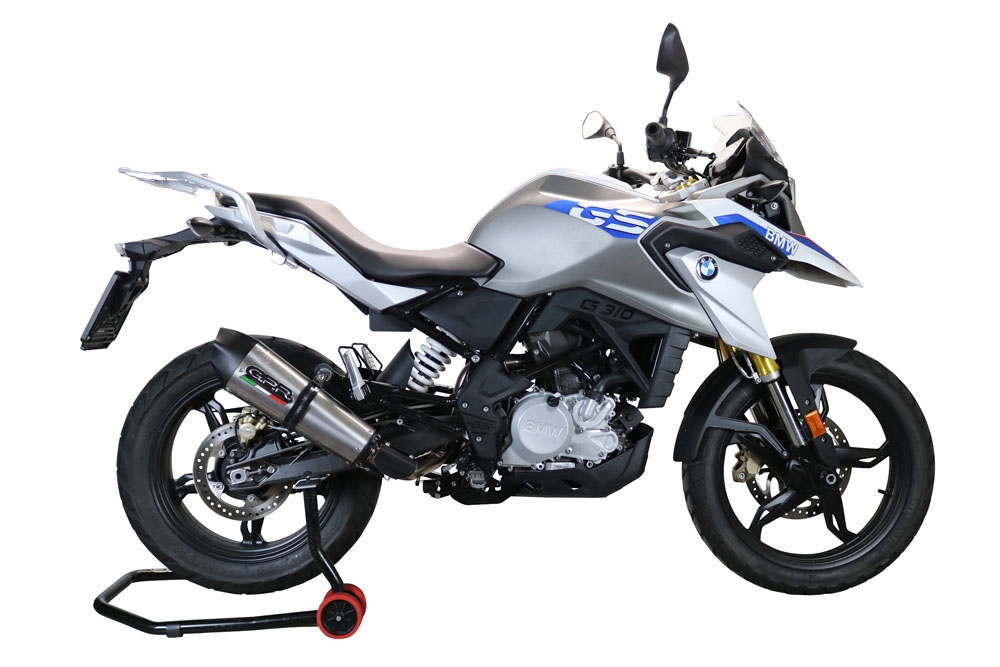 GPR exhaust compatible with  Bmw G310GS 2017-2021, New Grand Prix Evo Titanium, Full system exhaust, including removable db killer 