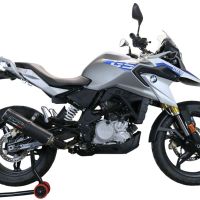 GPR exhaust compatible with Bmw G 310 Gs 2022-2024, M3 Black Titanium, Homologated legal full system exhaust, including removable db killer and catalyst 