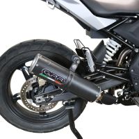 GPR exhaust compatible with Bmw G 310 Gs 2022-2024, M3 Black Titanium, Homologated legal full system exhaust, including removable db killer and catalyst 