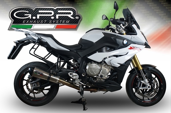 GPR exhaust compatible with  Bmw S1000XR 2017-2019, New Grand Prix Evo Titanium, Slip-on exhaust including link pipe 