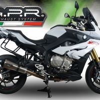GPR exhaust compatible with  Bmw S1000XR 2017-2019, New Grand Prix Evo Titanium, Slip-on exhaust including link pipe 