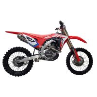 GPR exhaust compatible with Honda Crf 250 R 2018-2021, Pentacross Inox, Racing full system exhaust, including dual silencers, removable db killers/spark arrestors 
