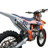 Exhaust compatible with Gas Gas MC 450F 2021-2023, Pentacross FULL Titanium, Full system exhaust, including removable db killer/spark arrestor 