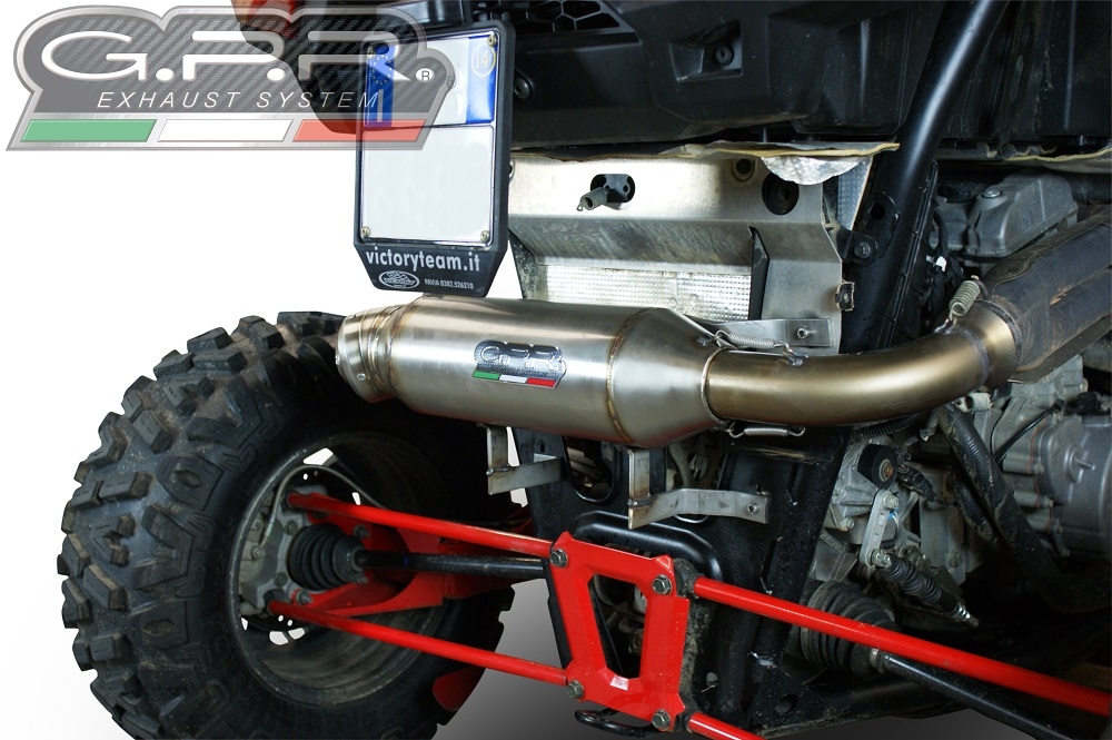 Exhaust compatible with Polaris Rzr XP 1000 2014-2023, Power Bomb, Slip-on exhaust including removable db killer and link pipe, EPA-compliance NOT required 