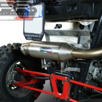 Exhaust compatible with Polaris Rzr XP 1000 2014-2023, Power Bomb, Slip-on exhaust including removable db killer and link pipe, EPA-compliance NOT required 