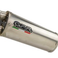 Exhaust compatible with Benelli Trk 702 2023-2024, Dual Inox, Slip-on exhaust including removable db killer and link pipe, EPA-compliant 