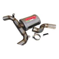 GPR exhaust compatible with Suzuki GSR 400 2006-2011, Alluminio Ghost, Homologated legal slip-on exhaust including removable db killer and link pipe 