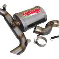 Exhaust compatible with Suzuki GSR400 2006-2011, Alluminio Ghost, Slip-on exhaust including removable db killer and link pipe, EPA-compliant 
