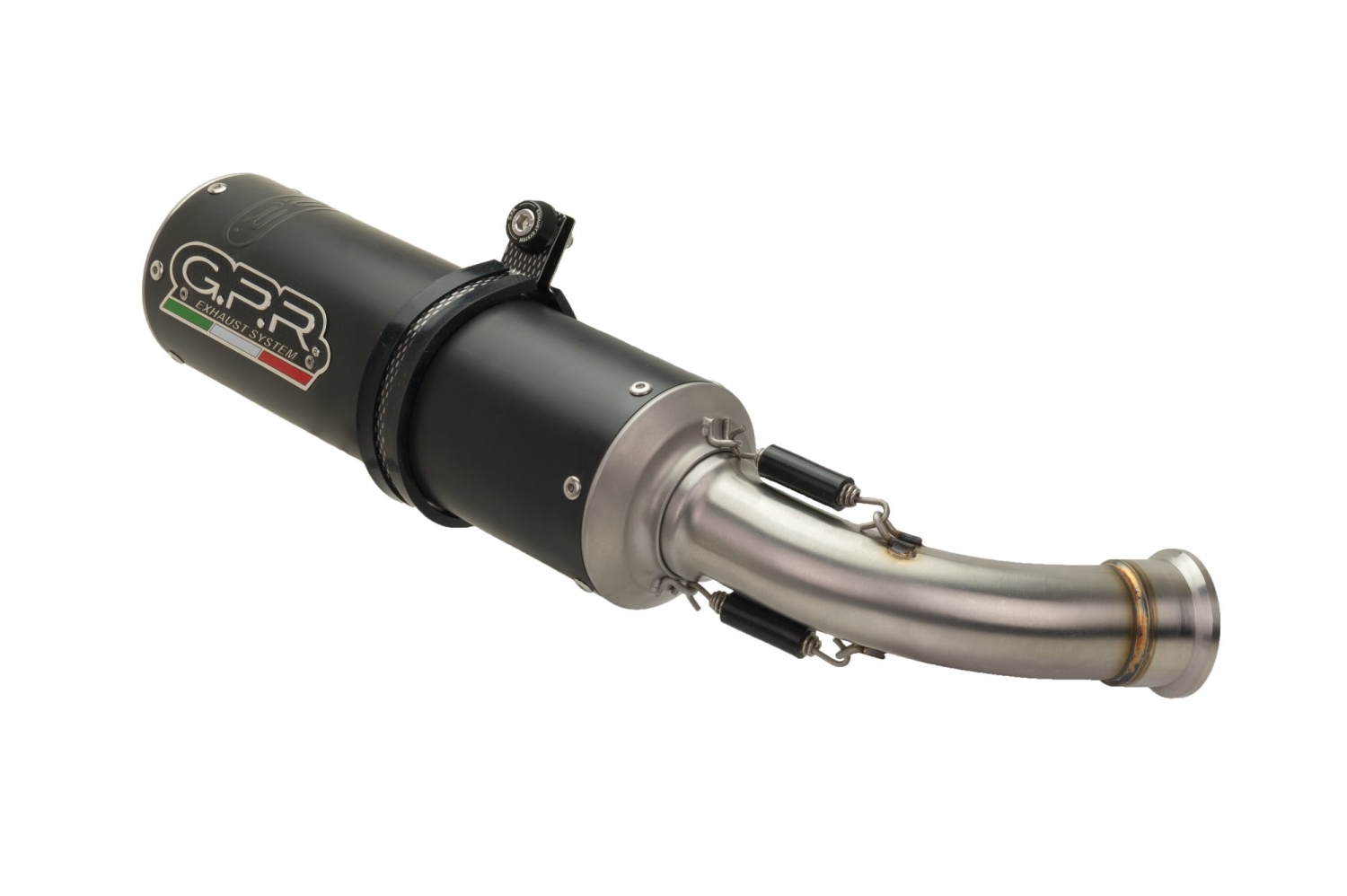 Exhaust compatible with Benelli Bn 125 2018-2020, M3 Black Titanium, Full system exhaust, including removable db killer 