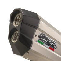 Exhaust compatible with Bmw R1250GS - Adventure 2021-2024, Hyper Sonic Titanium, Slip-on exhaust including removable db killer and link pipe, not EPA-compliant 
