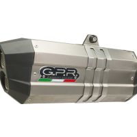 Exhaust compatible with Bmw R1250GS - Adventure 2021-2024, Hyper Sonic Titanium, Slip-on exhaust including removable db killer and link pipe, not EPA-compliant 