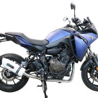 Exhaust compatible with Yamaha Tracer 700 GT 2019-2020, Albus Ceramic, Full system exhaust, including removable db killer 