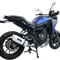 Exhaust compatible with Yamaha Tracer 700 GT 2019-2020, Albus Ceramic, Full system exhaust, including removable db killer 