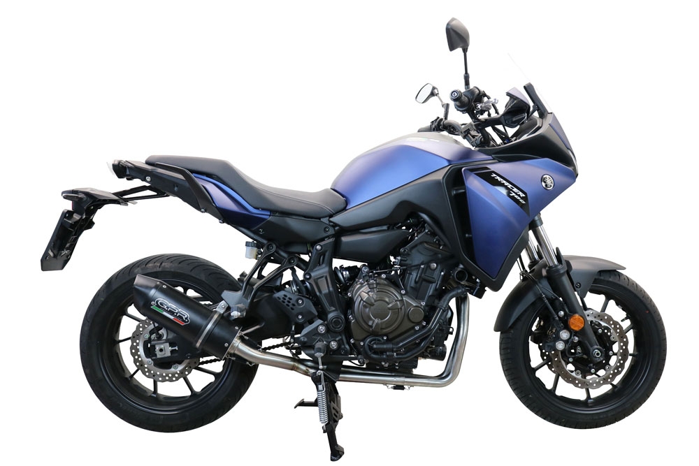 Exhaust compatible with Yamaha Tracer 700 GT 2019-2020, Furore Nero, Full system exhaust, including removable db killer 