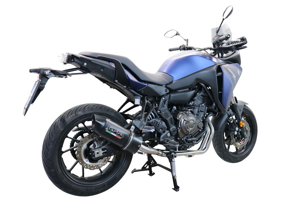 Exhaust compatible with Yamaha Tracer 700 GT 2019-2020, Furore Nero, Full system exhaust, including removable db killer 