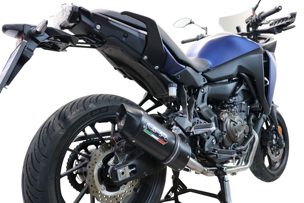 Exhaust compatible with Yamaha Tracer 700 GT 2019-2020, Furore Nero, Full system exhaust, including removable db killer 