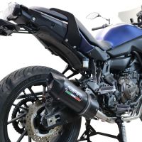 Exhaust compatible with Yamaha Tracer 700 GT 2019-2020, Furore Nero, Full system exhaust, including removable db killer 