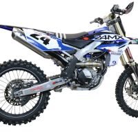 Exhaust compatible with Yamaha YZ250FX 2020-2025, Pentacross Inox, Full system exhaust, including removable db killer/spark arrestor 