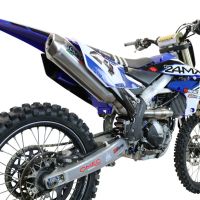 Exhaust compatible with Yamaha YZ250FX 2020-2025, Pentacross Inox, Full system exhaust, including removable db killer/spark arrestor 