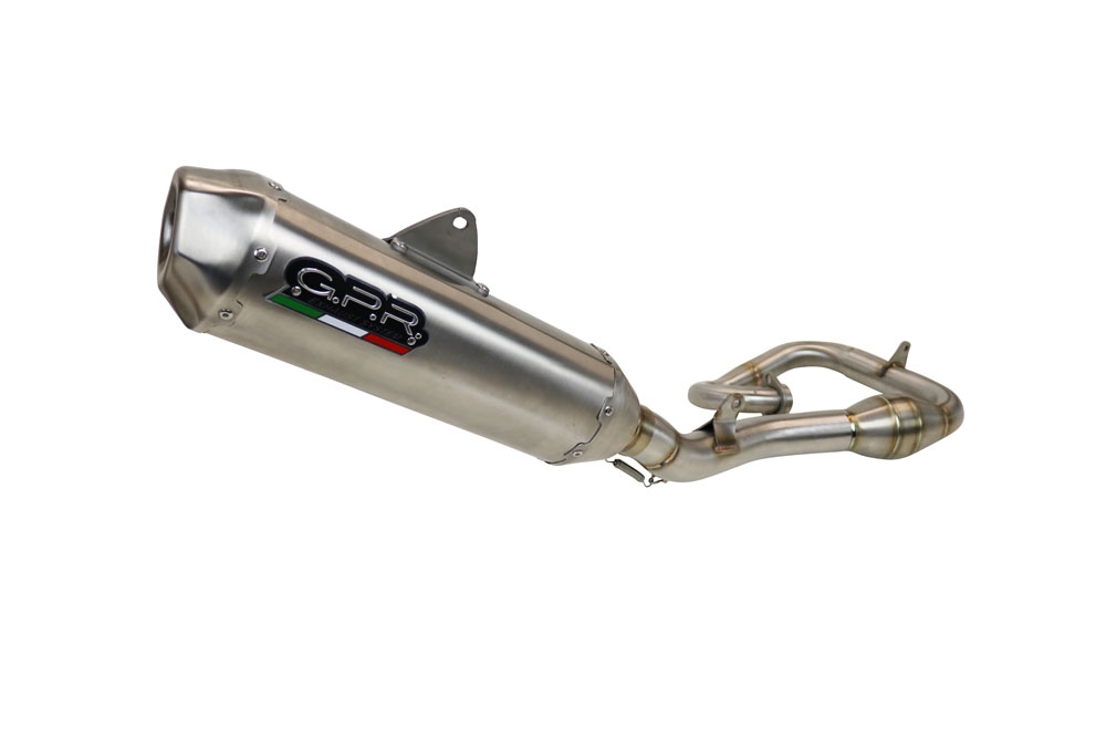 Exhaust compatible with Kawasaki KX450F 2012-2015, Pentacross Inox, Full system exhaust, including removable db killer/spark arrestor 
