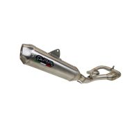 GPR exhaust compatible with Gas Gas EC 450F 2021-2023, Pentacross Inox, Racing full system exhaust, including removable db killer/spark arrestor 