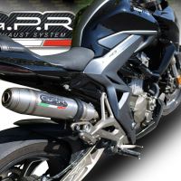 Exhaust compatible with Zontes Zt 310 X / T 2018-2020, Deeptone Inox, Full system exhaust, including removable db killer 